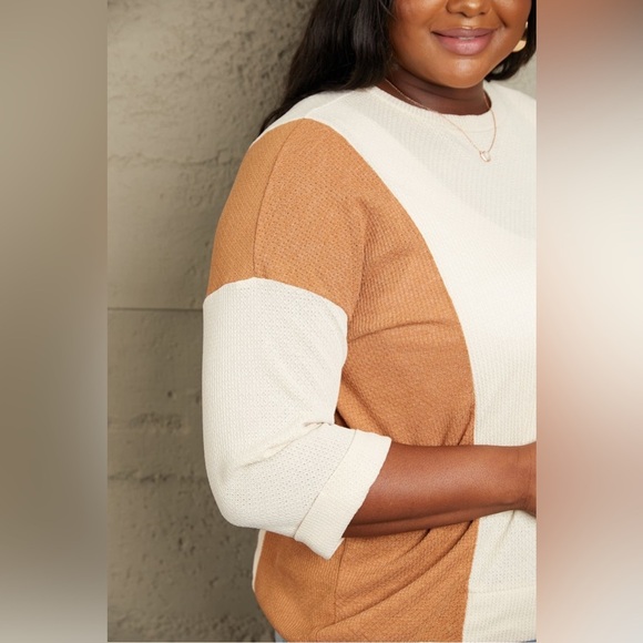 Sew In Love Tri-Color Pattern Blouse - Picture 11 of 11